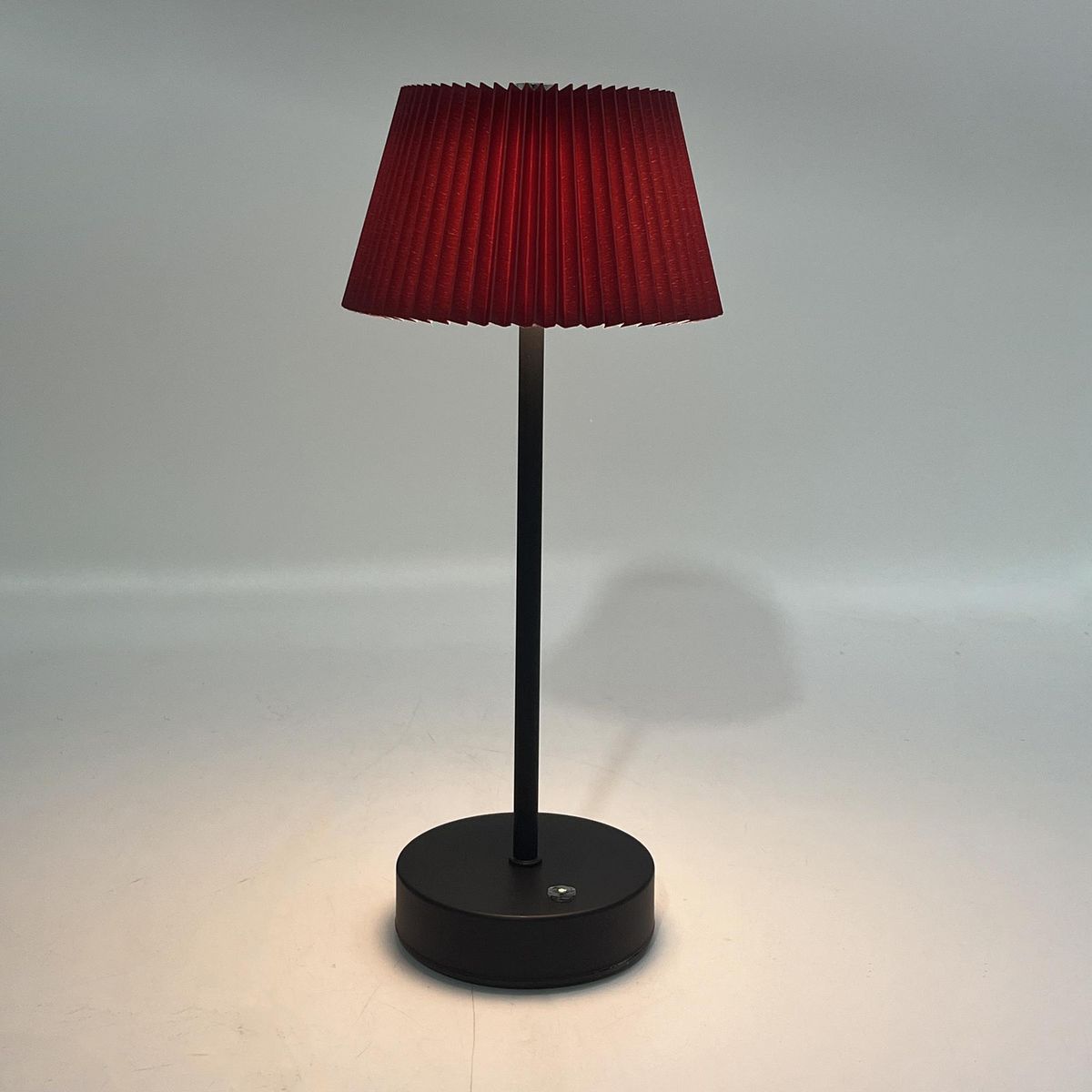 JUST HOME COLLECTION - Lampara de Mesa Touch Rojo 14x31.5 cm