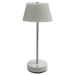 JUST HOME COLLECTION - Lampara de mesa Touch Blanco 14x31.5 cm