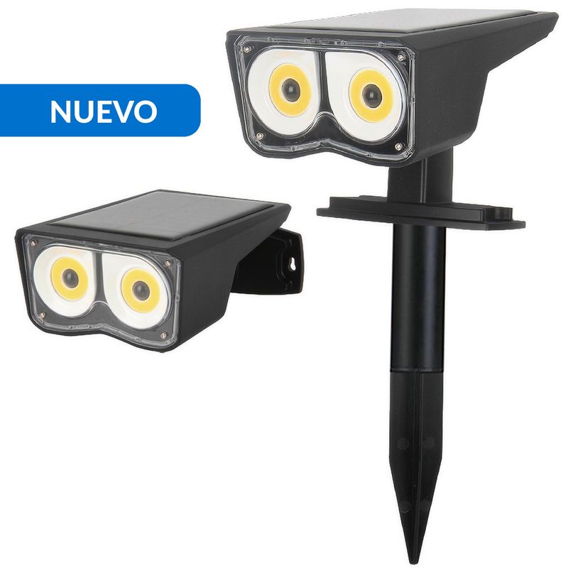 JUST HOME COLLECTION - Estaca Solar con Sensor 3 W IP 65 150 lm Luz Fría