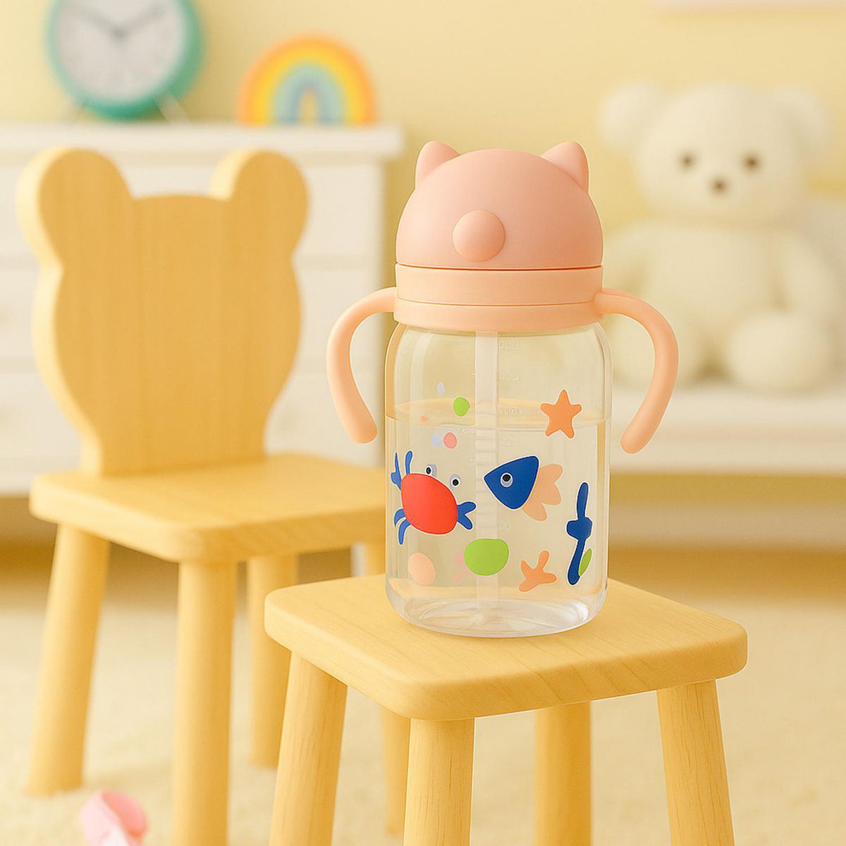 JUST HOME COLLECTION - Botella Plástico 550 ml Rosado