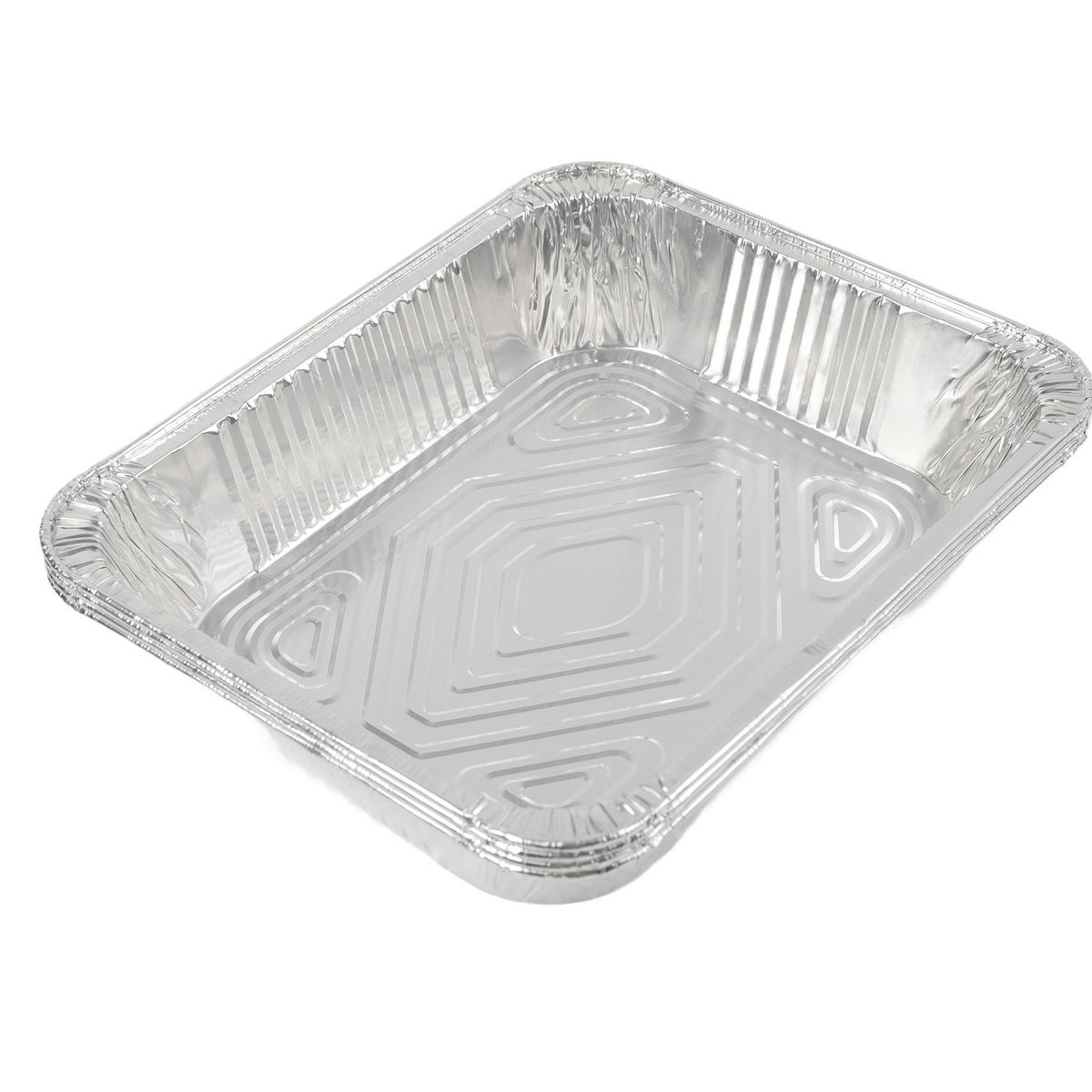 JUST HOME COLLECTION - Set 4 Platos Aluminio 32.5x25.5x6.5 cm