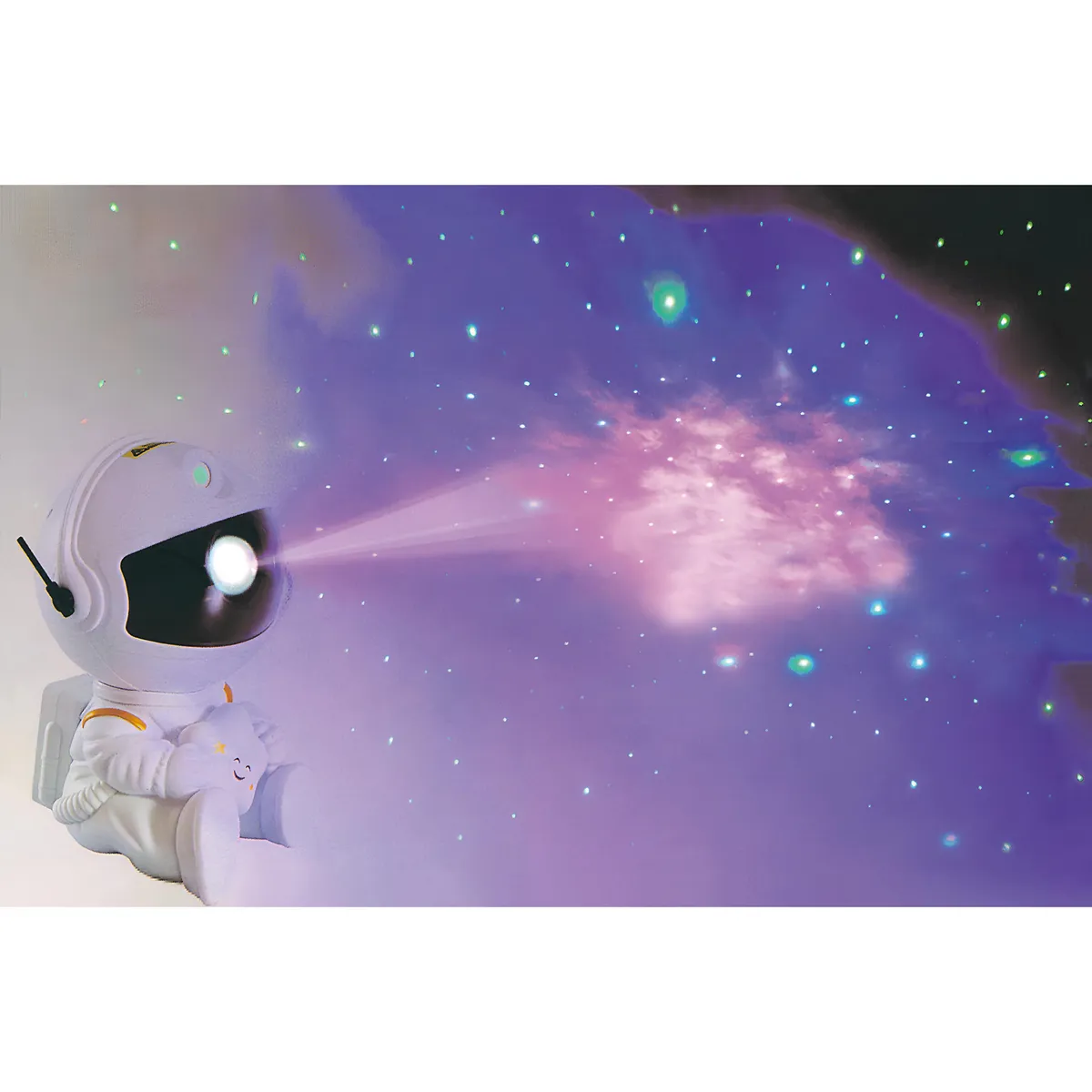 JUST HOME COLLECTION - Lampara Escritorio Proyect Astro Blanco 7.6x8.6 cm