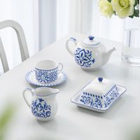 Juego de Vajilla Té 13 Piezas Porcelana Multicolor