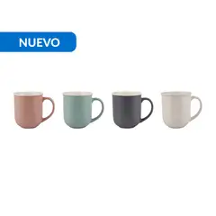 JUST HOME COLLECTION - Mug 400 ml Porcelana Liso Multicolor