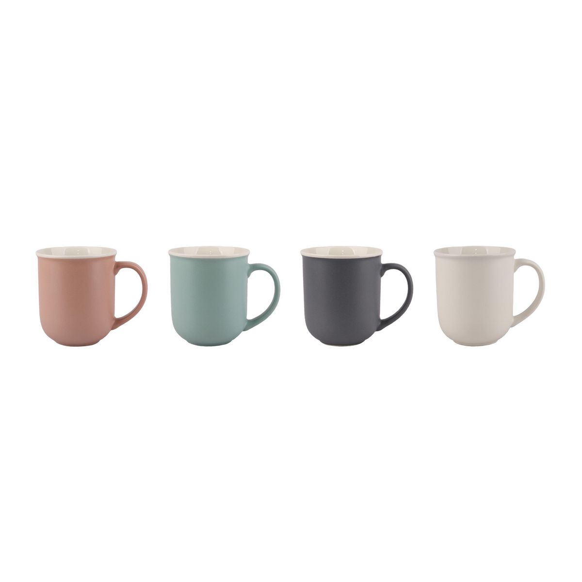 JUST HOME COLLECTION - Mug 400 ml Porcelana Liso Colores Surtidos