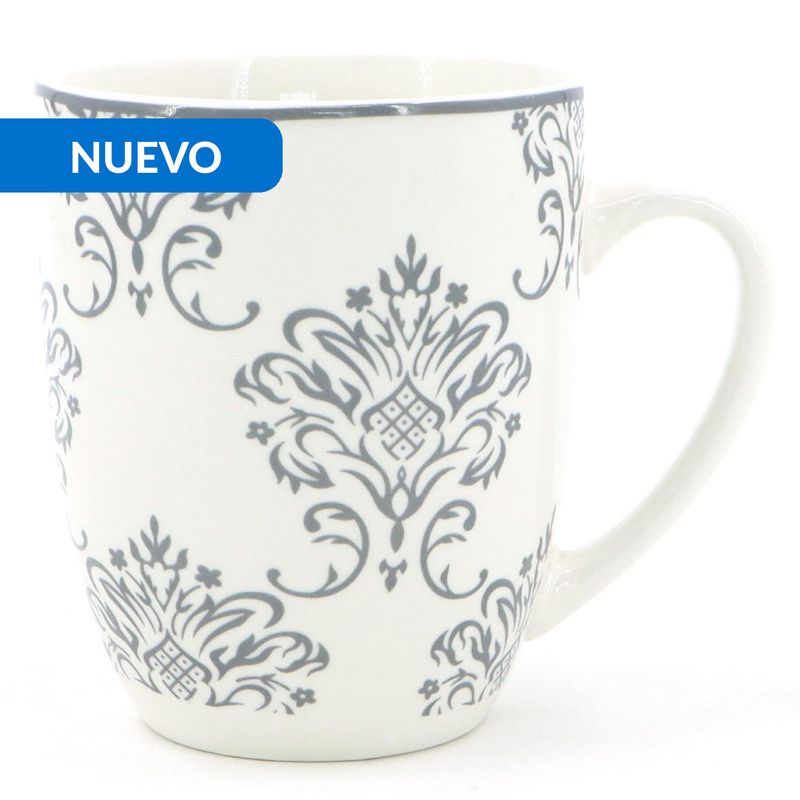 JUST HOME COLLECTION - Juego de vajilla 16 Piezas Porcelana Milan Gris