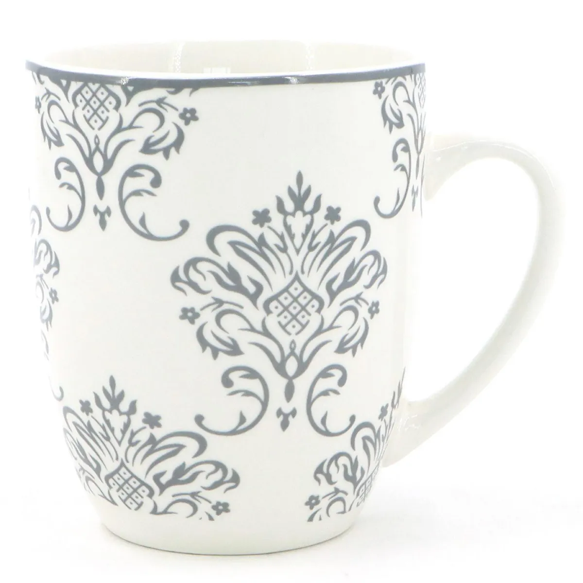JUST HOME COLLECTION - Juego de vajilla 16 Piezas Porcelana Milan Gris