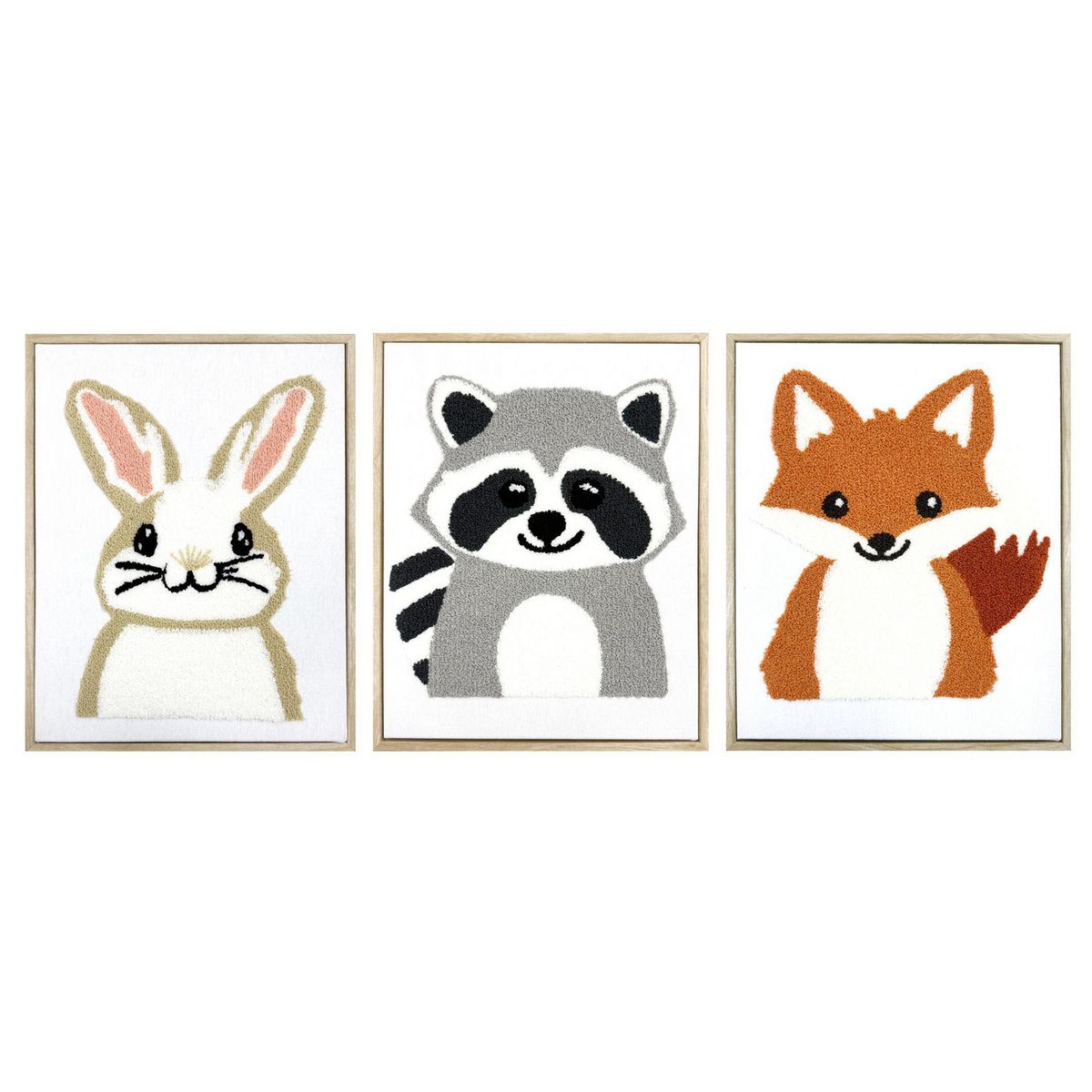 JUST HOME COLLECTION - Set de 3 Cuadros Animal 31x38.5 cm