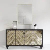 Espejo Decorativo Forma Rectangular 50x70 Dorado Bari