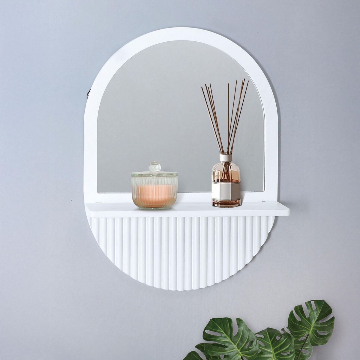 JUST HOME COLLECTION - Espejo Pared Forma Otra 30x40 cm Negro H48013B