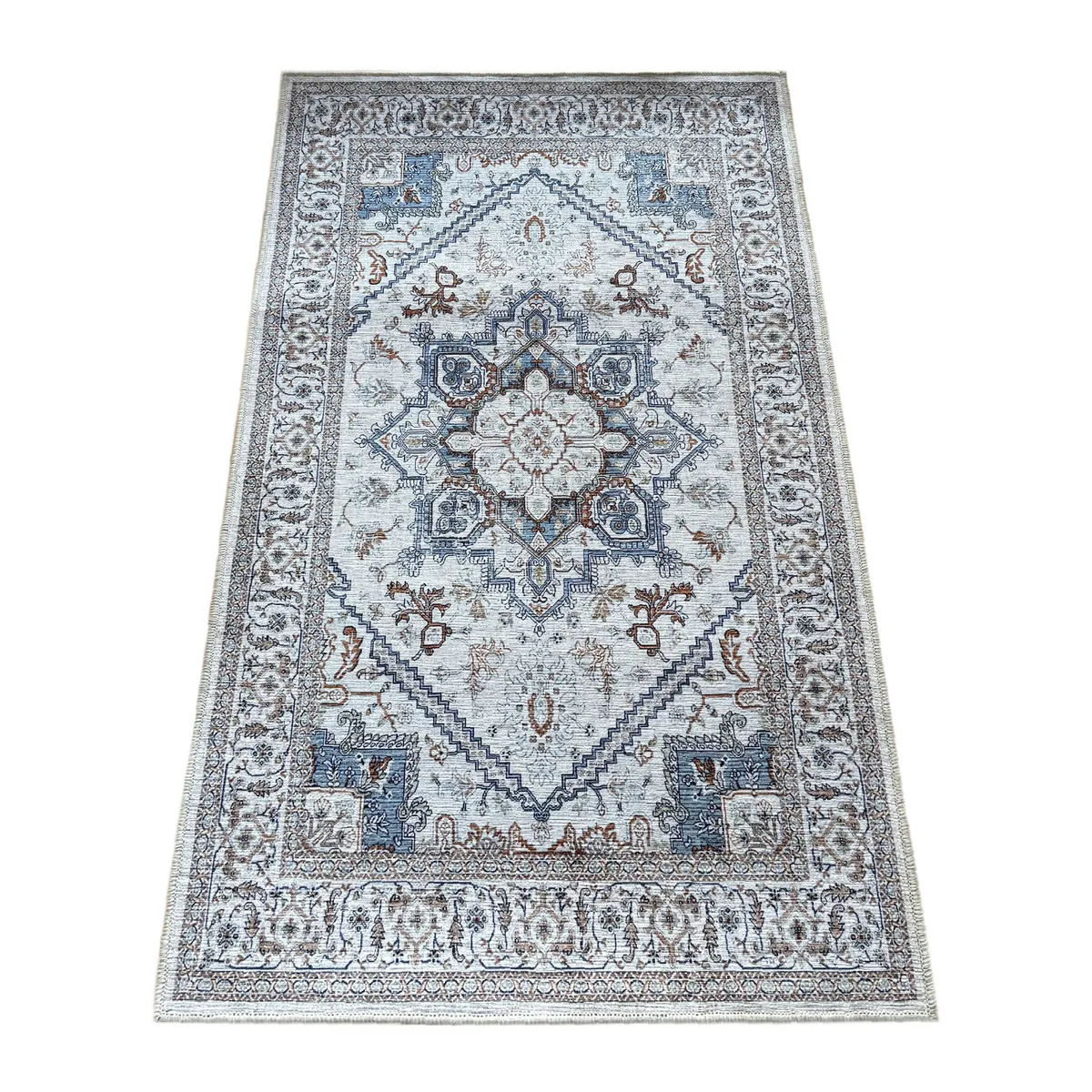 JUST HOME COLLECTION - Bajada De Cama Chenille 60x110 cm Poliéster Celeste