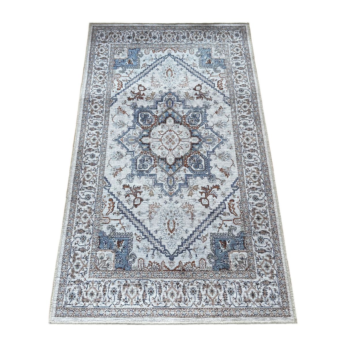 JUST HOME COLLECTION - Bajada De Cama Chenille 60x110 cm Poliéster Celeste