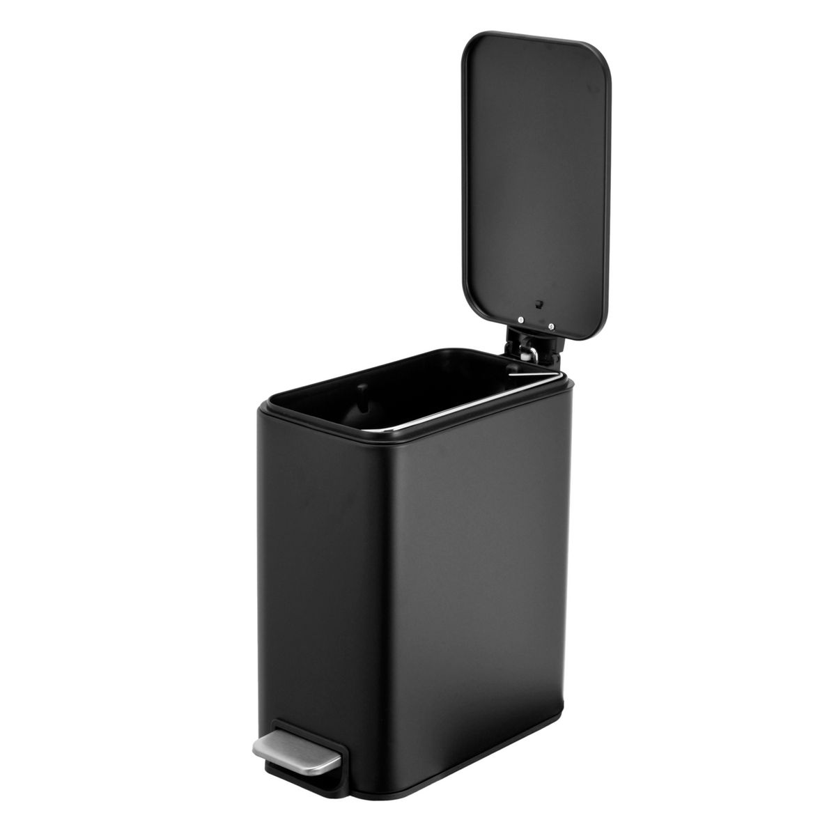 JUST HOME COLLECTION - Papelera 5 Litros Metal Negro