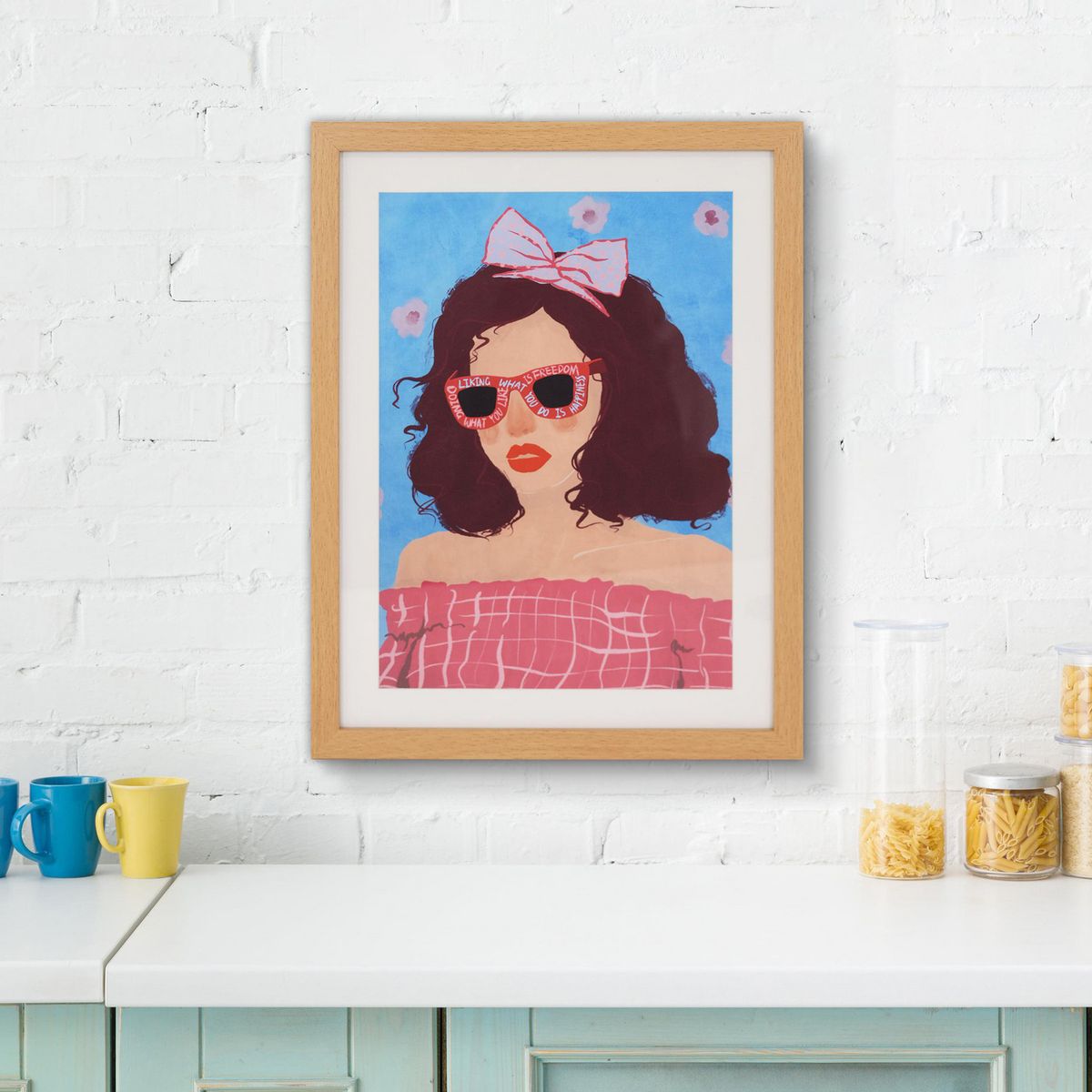 JUST HOME COLLECTION - Cuadro Girl 33x43 cm