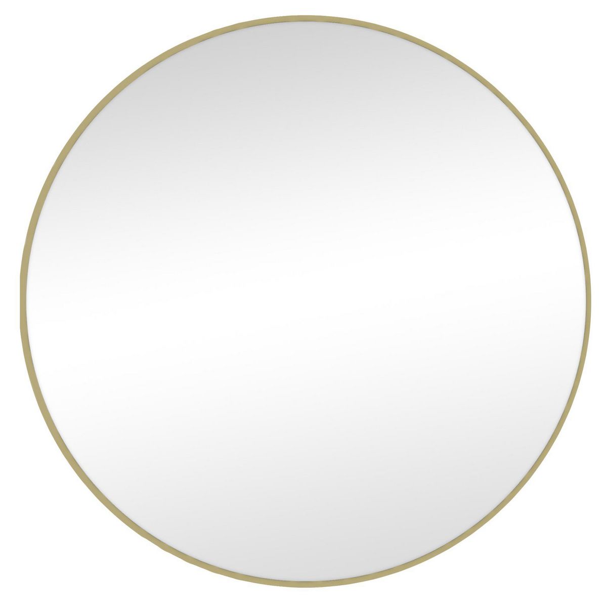 JUST HOME COLLECTION - Espejo Pared Forma Redonda 70x70 cm Dorado Aluminum Mirror