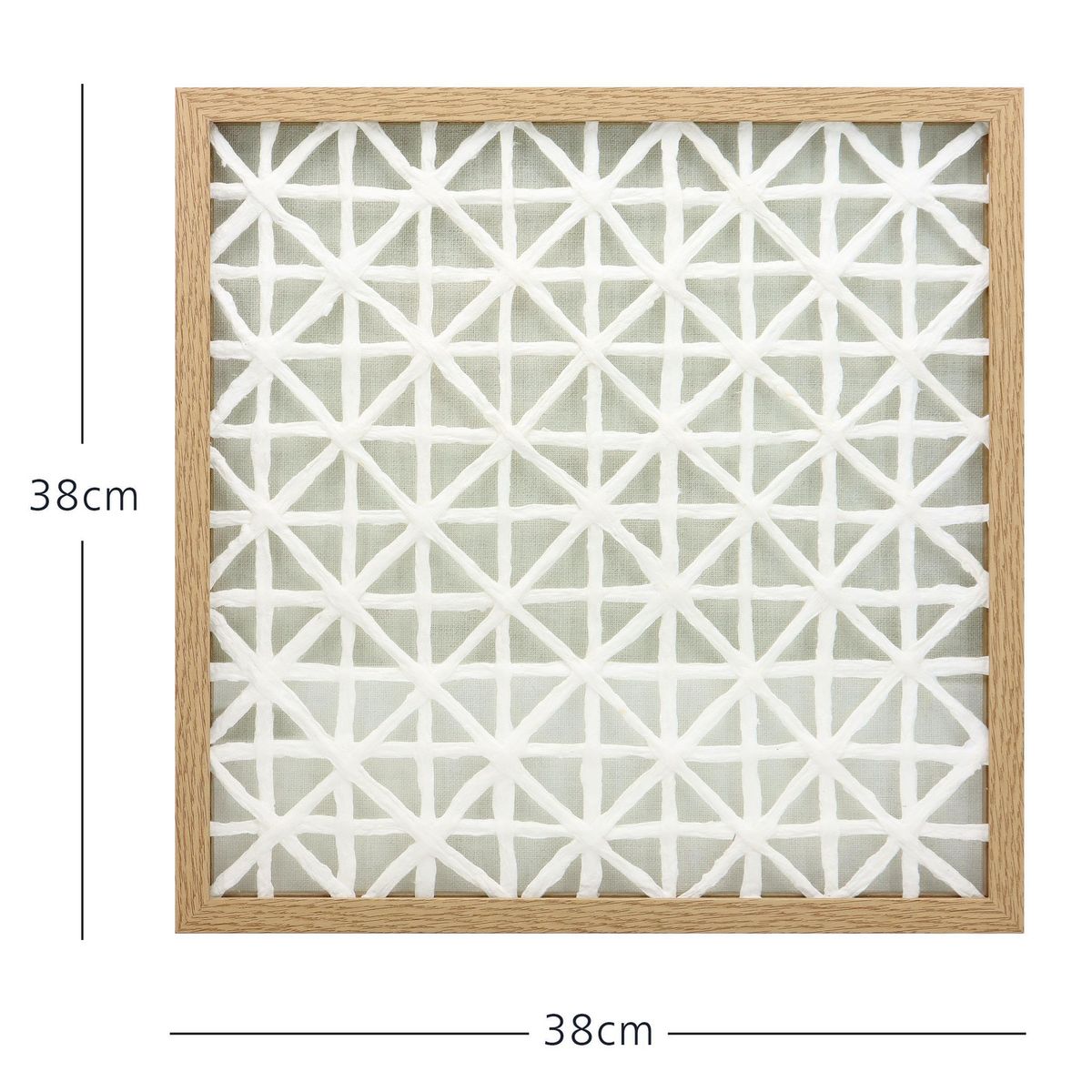 JUST HOME COLLECTION - Cuadro Weave 38x38 cm