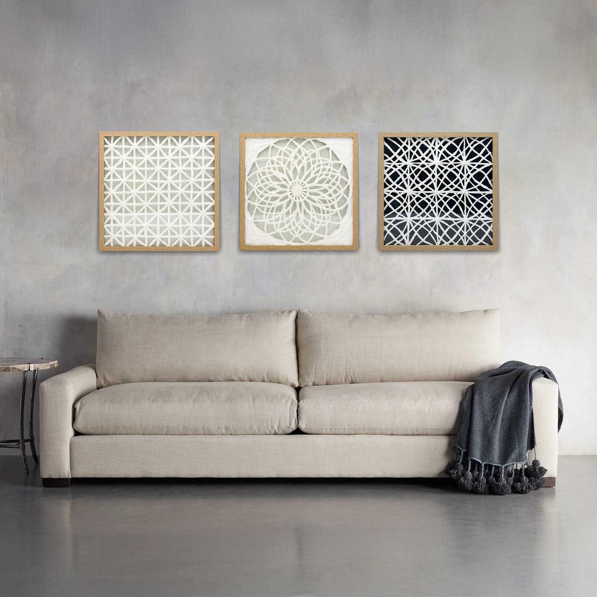 JUST HOME COLLECTION - Cuadro Weave 38x38 cm