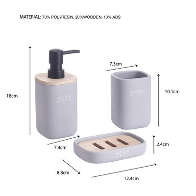 Imagen 2 del producto Set Baño Word Lila 3 Piezas