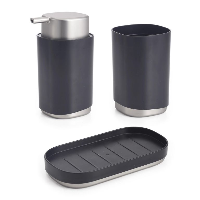 Set Baño Negro 3 Piezas