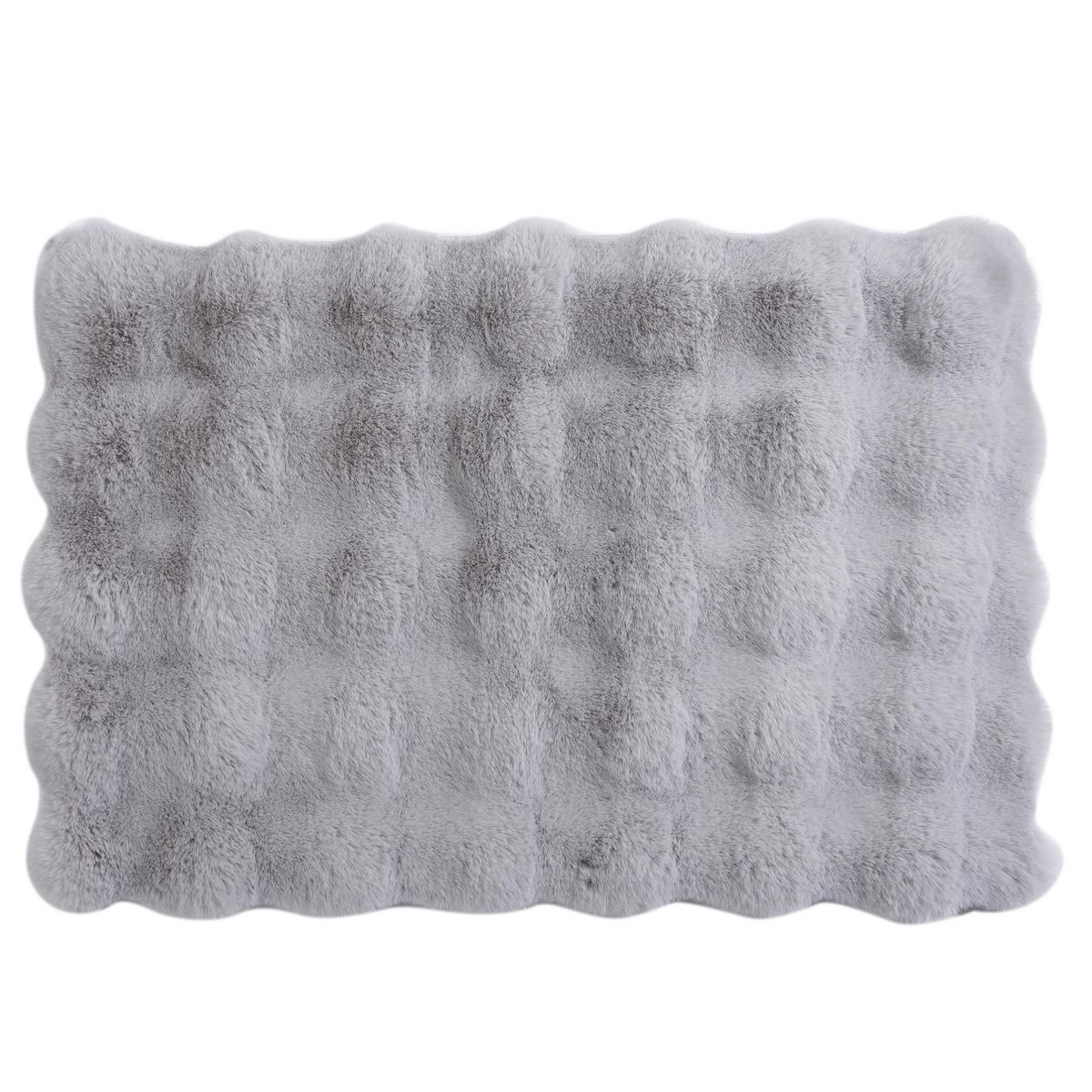 JUST HOME COLLECTION - Bajada Fauxfur 40x60 cm Poliéster Gris