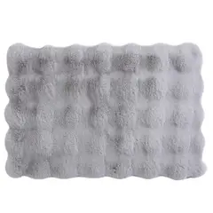 JUST HOME COLLECTION - Bajada Fauxfur 40x60 cm Poliéster Gris
