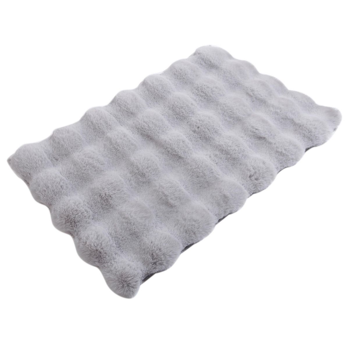 JUST HOME COLLECTION - Bajada Fauxfur 40x60 cm Poliéster Gris