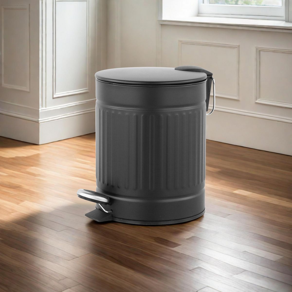 JUST HOME COLLECTION - Papelero 5 Litros Plástico Blanco