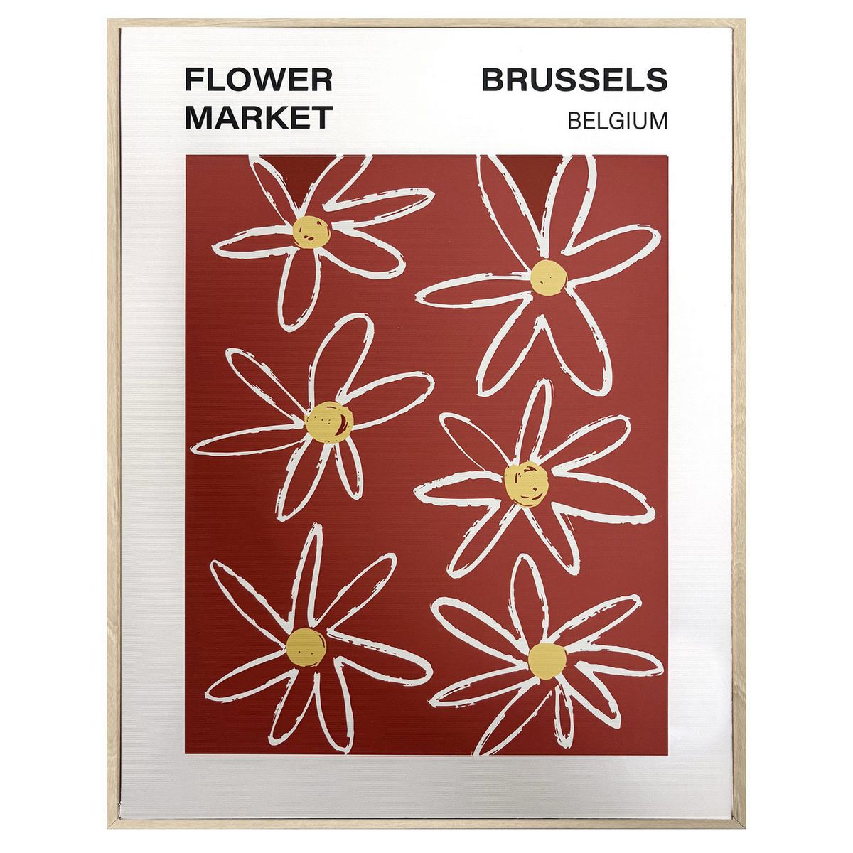 JUST HOME COLLECTION - Cuadro Flor 30x40 cm