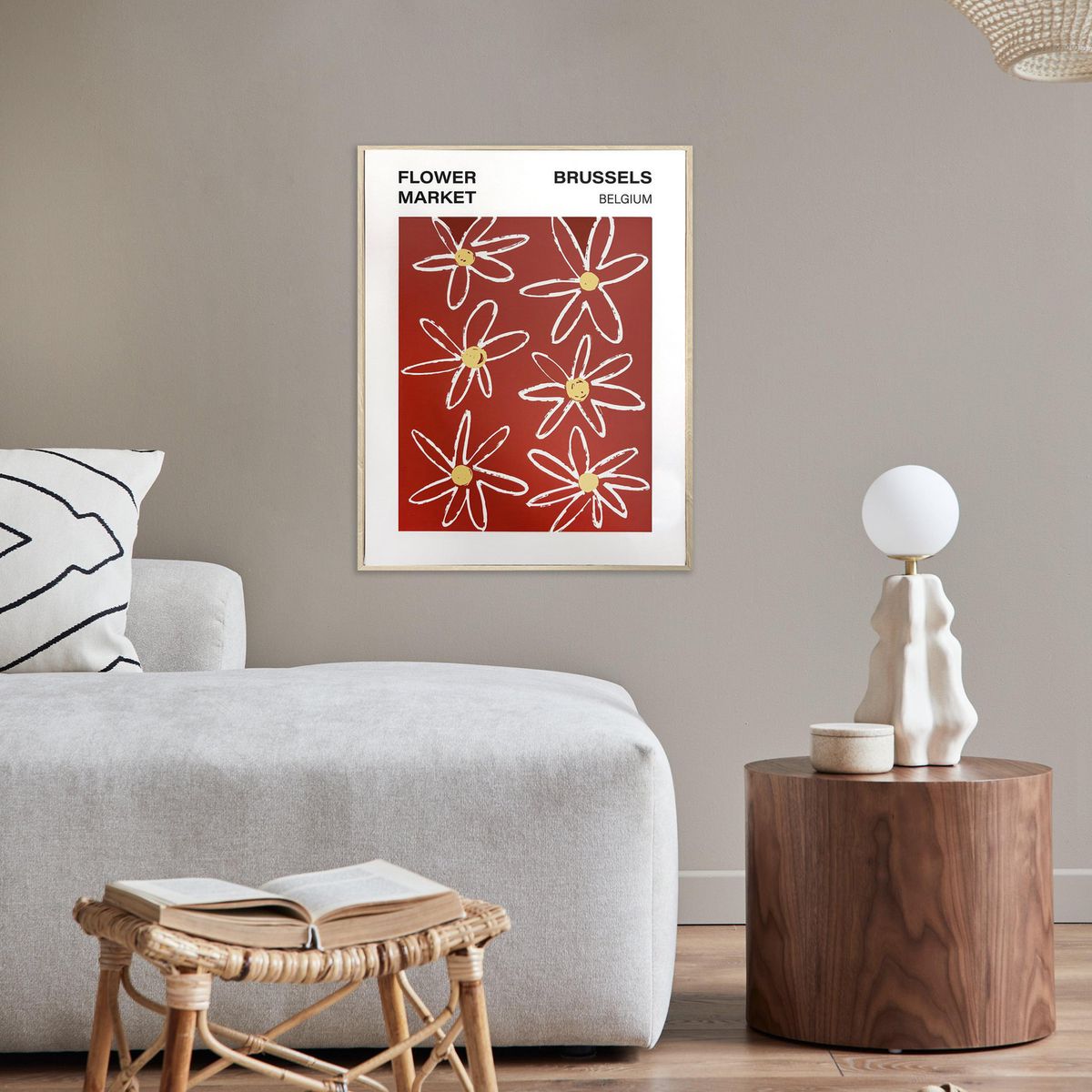 JUST HOME COLLECTION - Cuadro Flor 30x40 cm