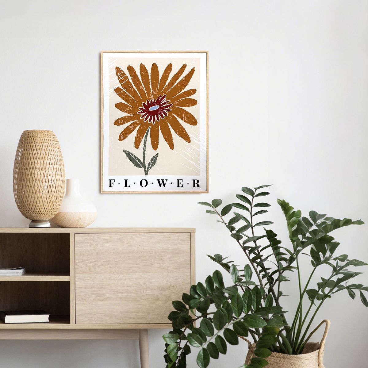 JUST HOME COLLECTION - Cuadro Flor 30x40 cm