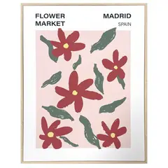 JUST HOME COLLECTION - Cuadro Flor 30x40 cm