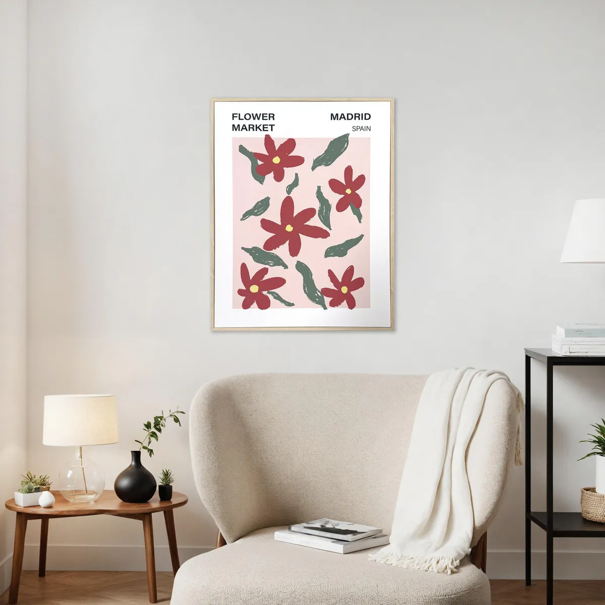 JUST HOME COLLECTION - Cuadro Flor 30x40 cm