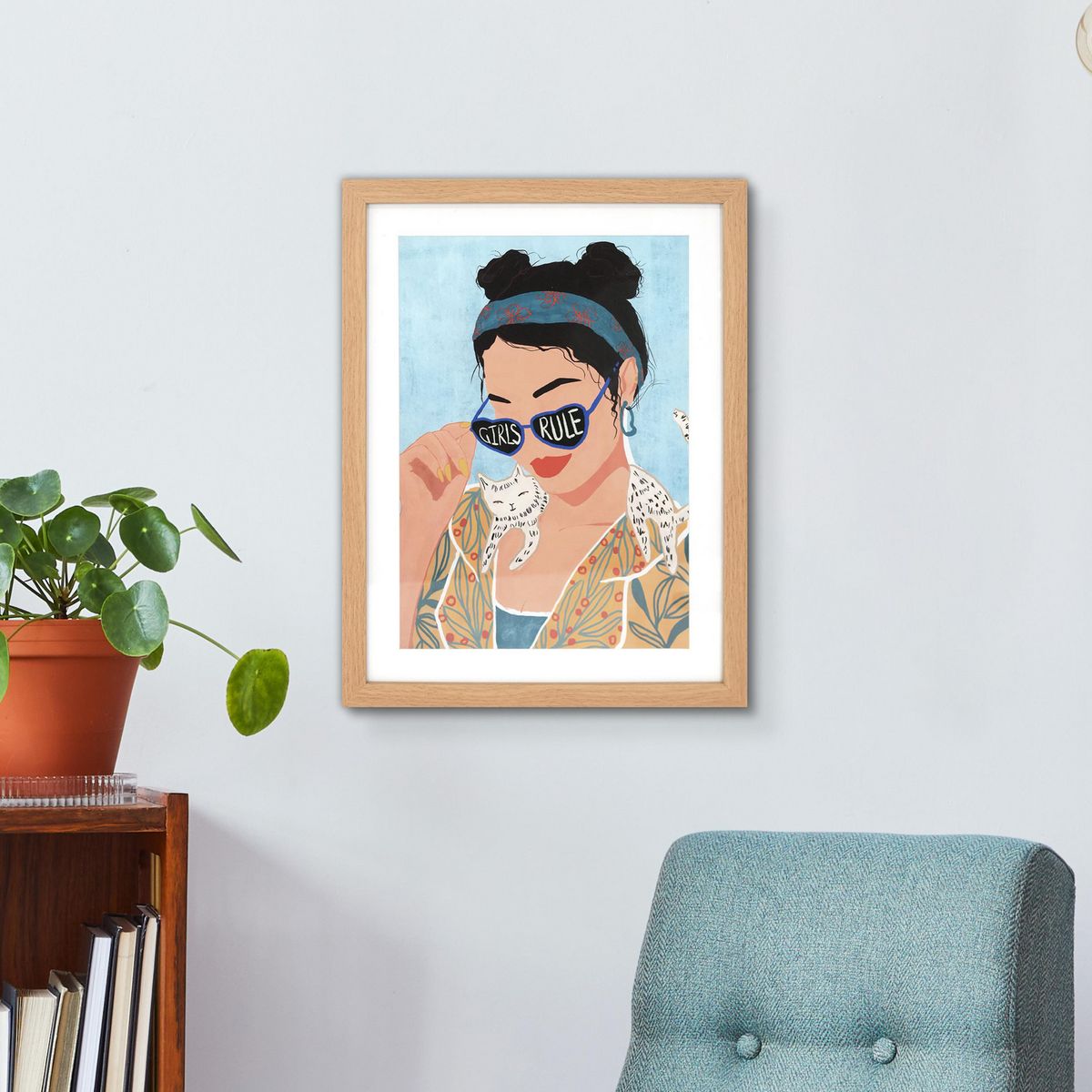 JUST HOME COLLECTION - Cuadro Girl 33x43 cm