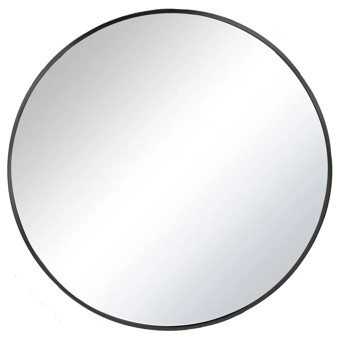 JUST HOME COLLECTION - Espejo Decorativo Forma Redonda 100x1.8 cm Negro Genoa