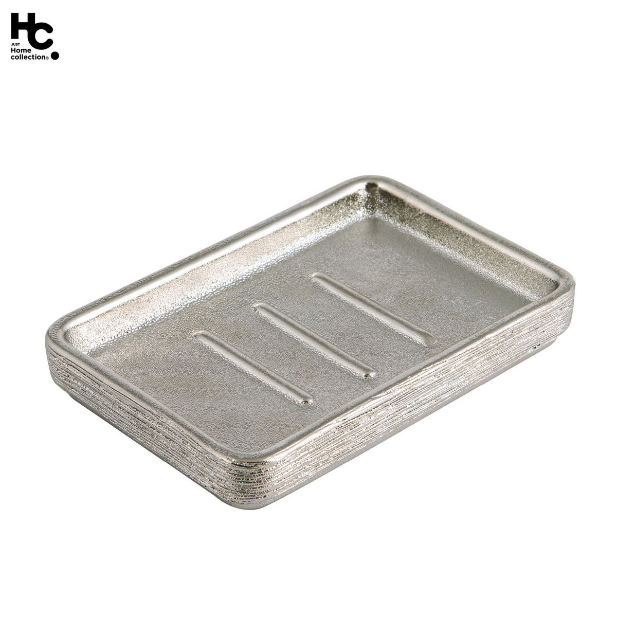 JUST HOME COLLECTION - Jabonera Striation Plata