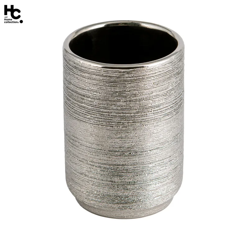 Vaso Striation Plata