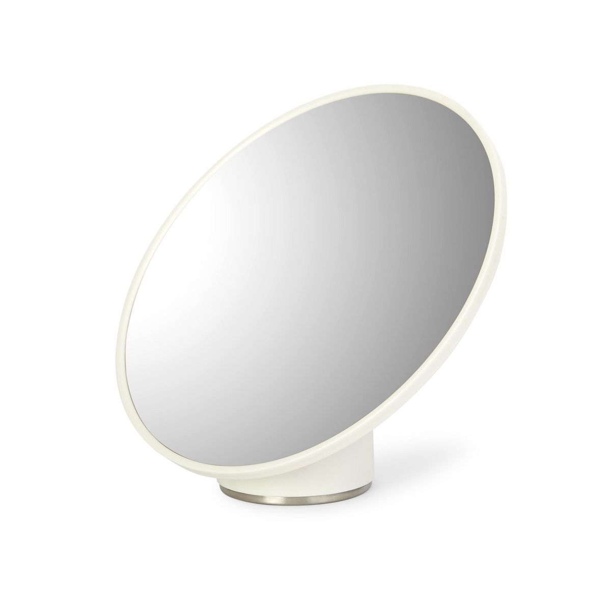 UMBRA - Espejo Portátil Forma Redonda 13.3x16.8 cm Blanco Kiru