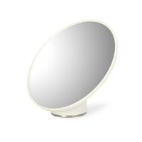 Espejo Portátil Forma Redonda 13.3x16.8 cm Blanco Kiru