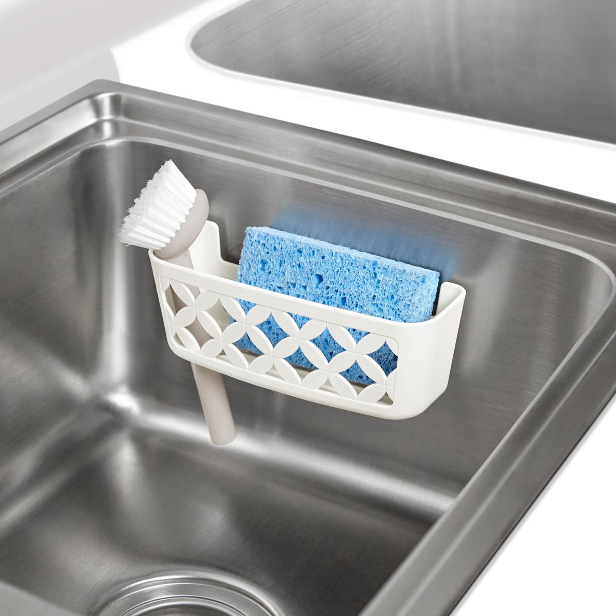 UMBRA - Organizador para fregadero blanco