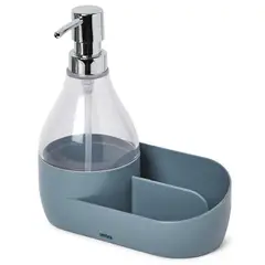 UMBRA - Dispensador de jabón con organizador azul