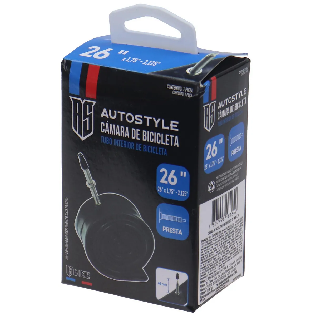 AUTOSTYLE - Cámara para bicicleta 26" presta