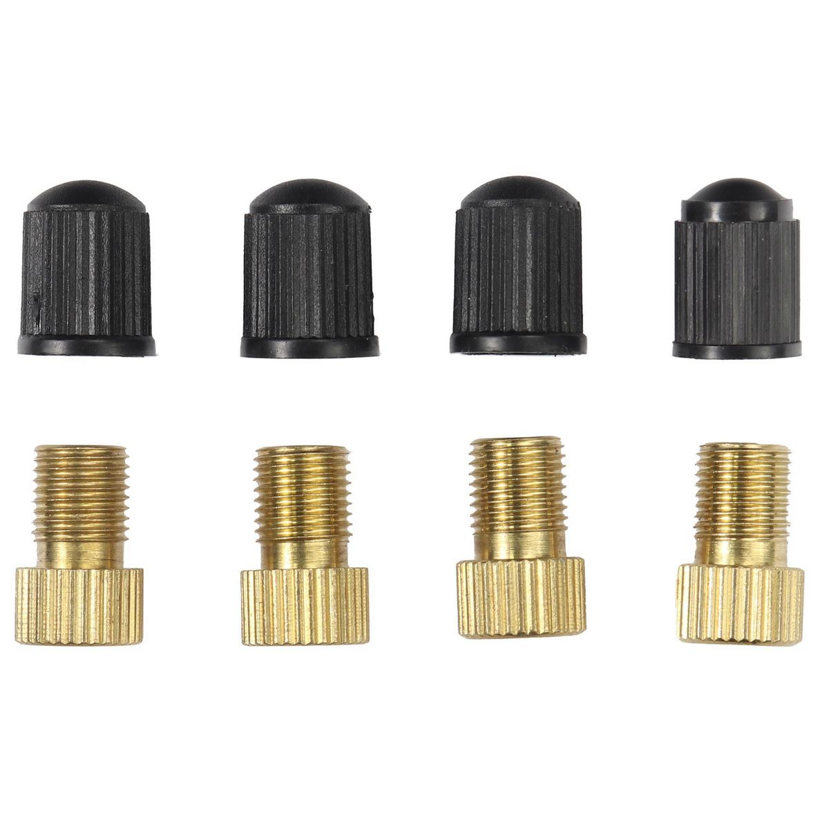 AUTOSTYLE - Set 4 adaptadores válvula presta