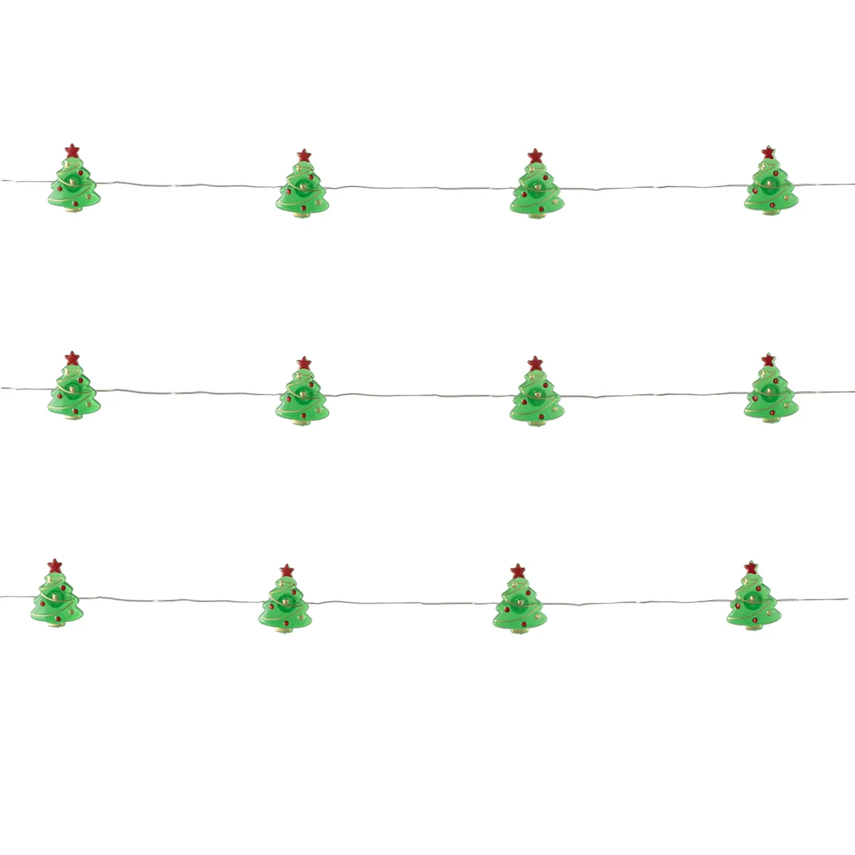 DEAR SANTA - Guirnalda 20 Luces Árbol Navidad Verde