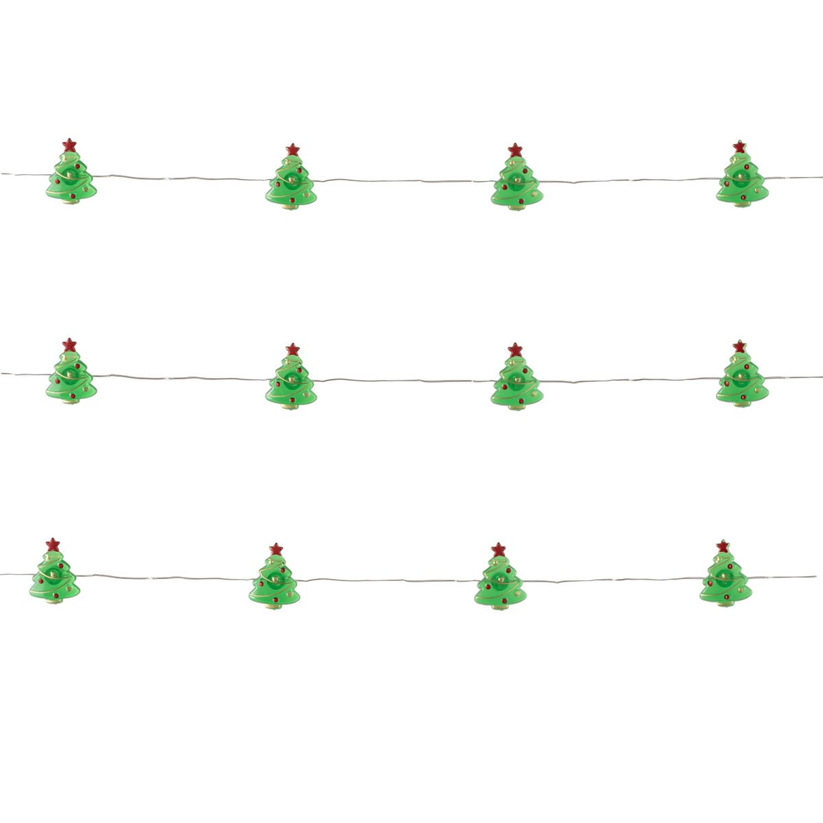 DEAR SANTA - Guirnalda 20 Luces Árbol Navidad Verde