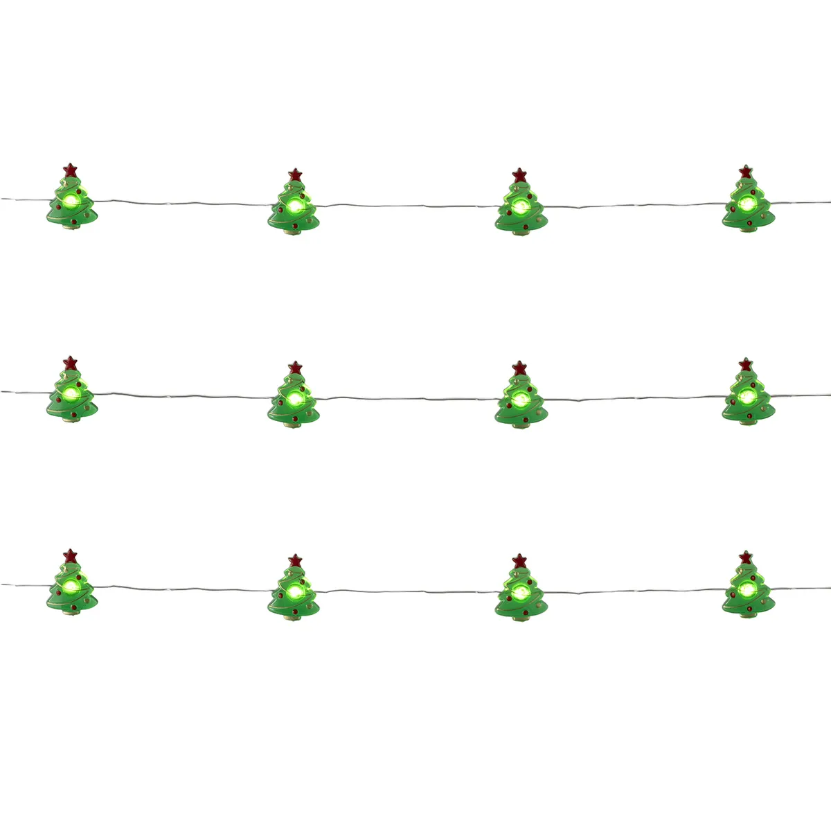 DEAR SANTA - Guirnalda 20 Luces Árbol Navidad Verde