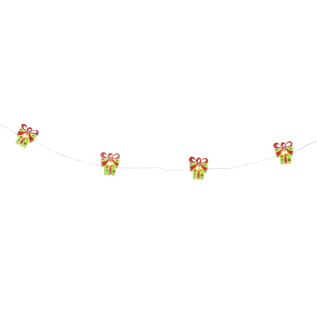 DEAR SANTA - Guirnalda 20 Luces Caja Regalo Navidad