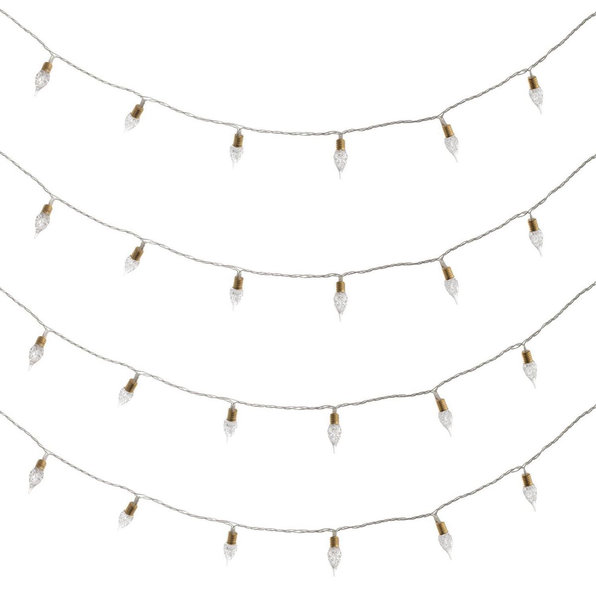 DEAR SANTA - Guirnalda Cono 180 luces navidad plástico