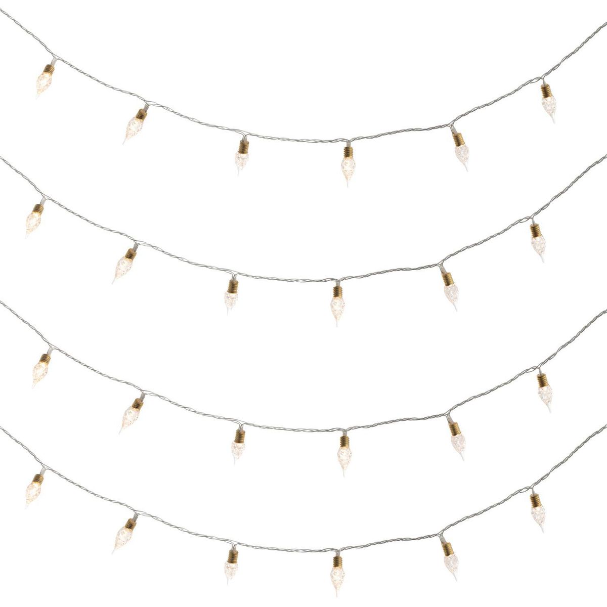 DEAR SANTA - Guirnalda Cono 180 luces navidad plástico