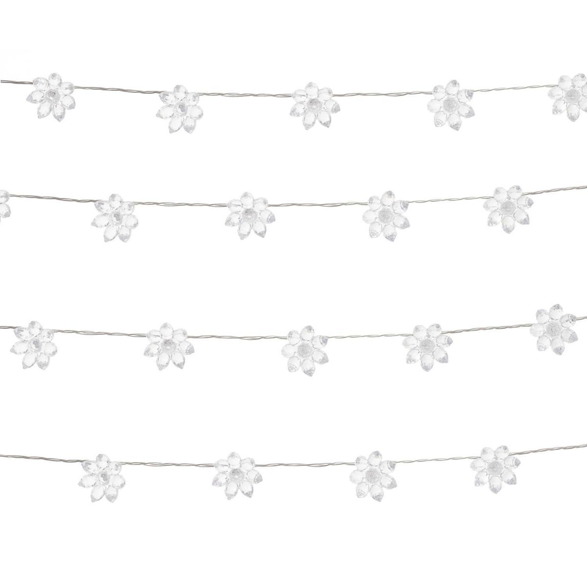 DEAR SANTA - Guirnalda 60 Luces Flor navidad RGB