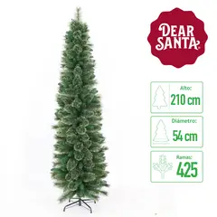 DEAR SANTA - Árbol de Navidad Pencil Bicolor 210 cm 425 Ramas